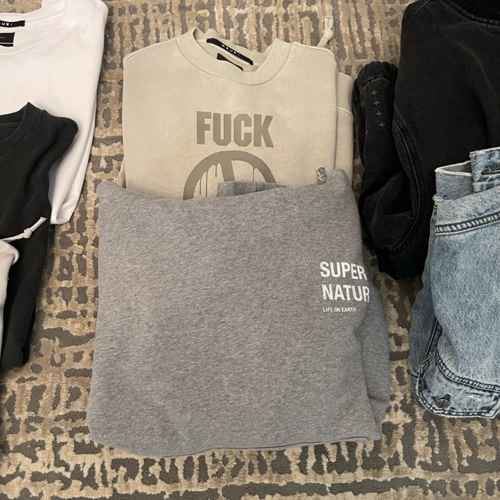 Ksubi Lot Super Nature Hoodie & Unity Sweatshirt OS Small 100% Auth Like New